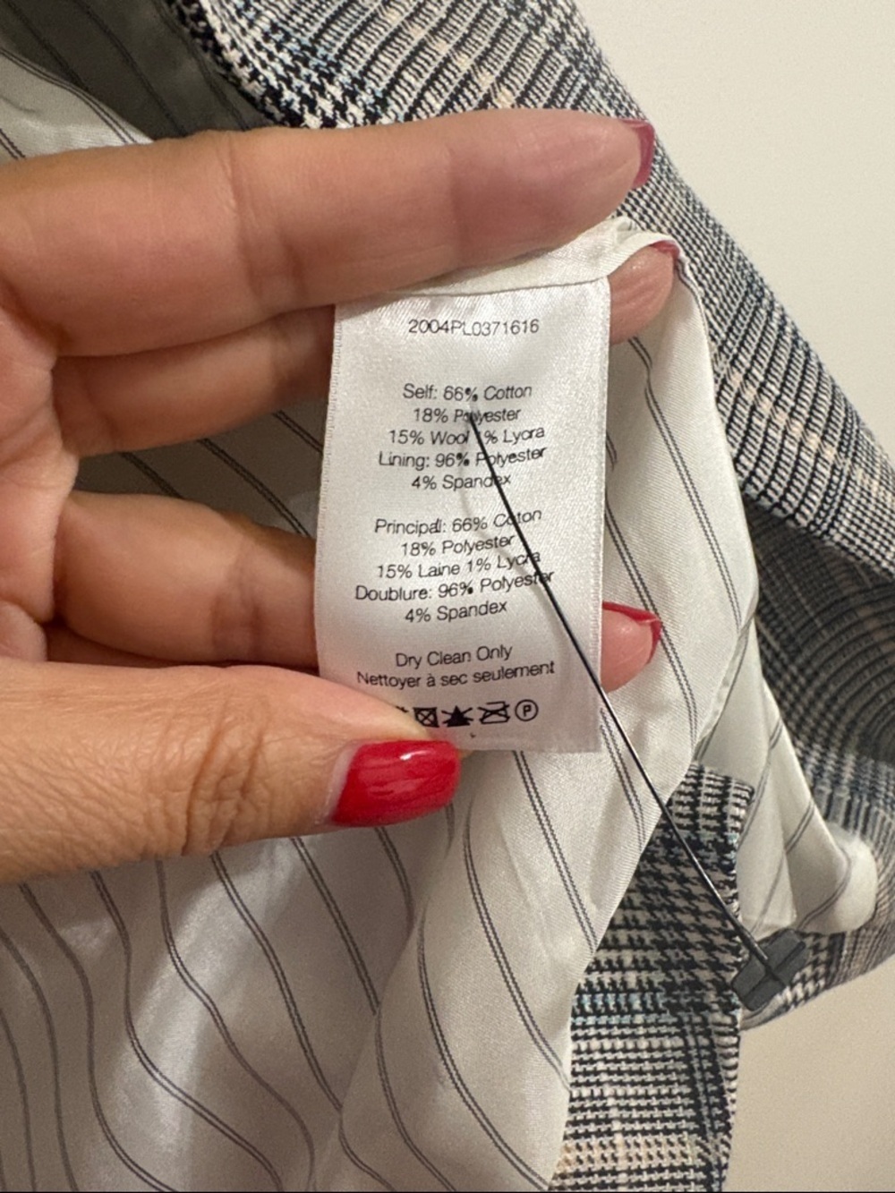 Veronica beard Dickey plaid blazer size 8 - Picture 5 of 5